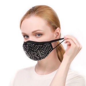 Girl Inscribed Luxury Rhinestone  Fashionable, Washable, Protective Face Masks